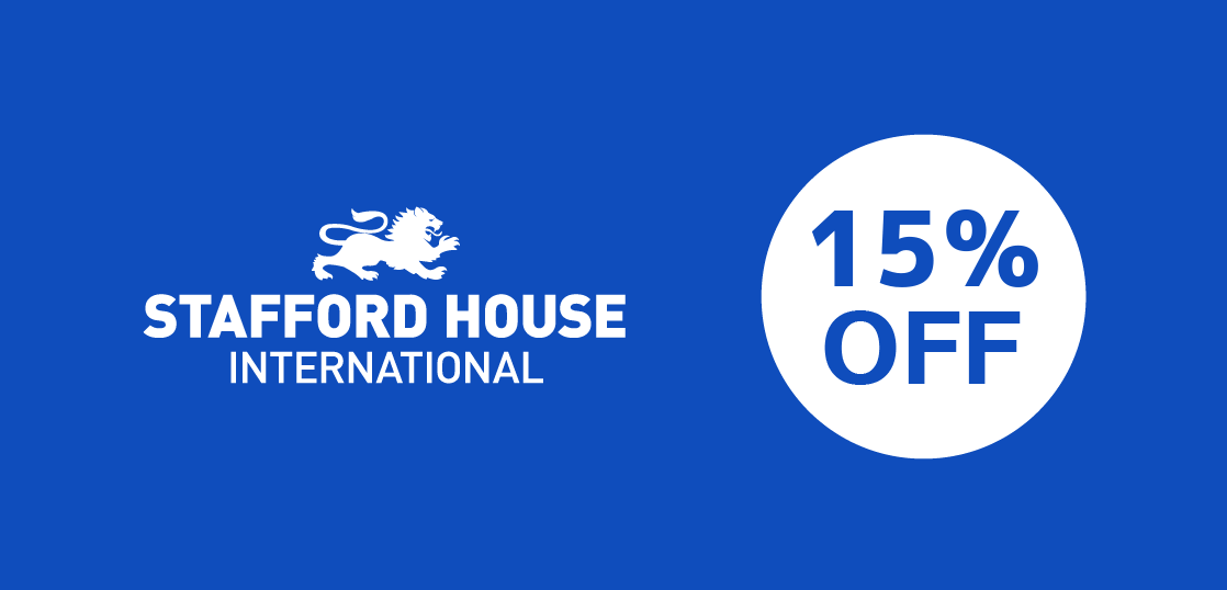 語学学校Stafford House Internationalのキャンペーン、コース費用最大15%オフ