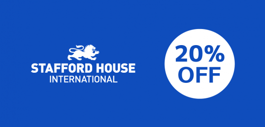 語学学校Stafford House Internationalのキャンペーン、コース費用最大20%オフ