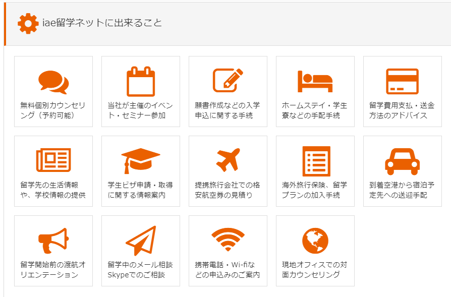 iae留学ネットにできる事