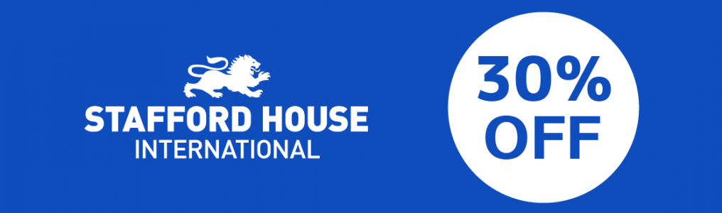 語学学校Stafford House Internationalのキャンペーン、コース費用最大30%オフ