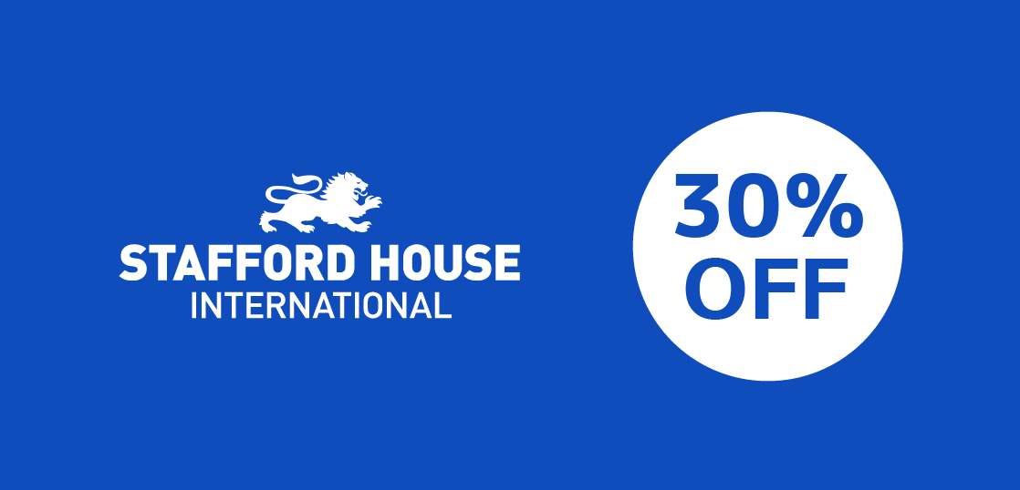 語学学校Stafford House Internationalのキャンペーン、コース費用最大30%オフ